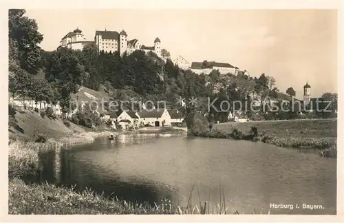 AK / Ansichtskarte Harburg_Landau_Isar Panorama Harburg_Landau_Isar