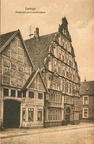 AK / Ansichtskarte Lemgo Hexenbuergermeisterhaus Lemgo