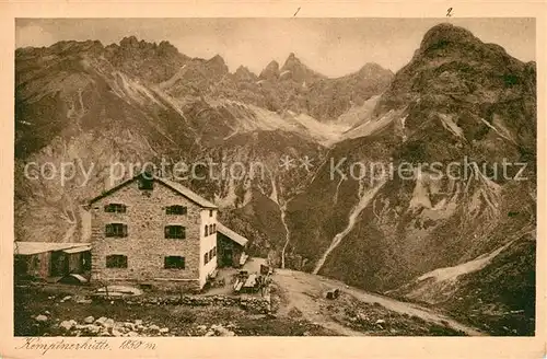 AK / Ansichtskarte Kemptnerhuette Muttler Oefnerspitze Kemptnerhuette
