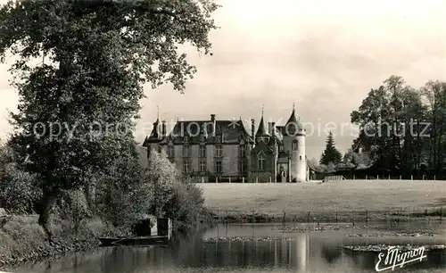 AK / Ansichtskarte Saint Maurice les Charencey Chateau La Guimandiere Etang Saint Maurice les Charencey