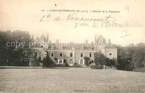 AK / Ansichtskarte Saint Barthelemy d_Anjou Chateau de la Venaiserie Saint Barthelemy d_Anjou