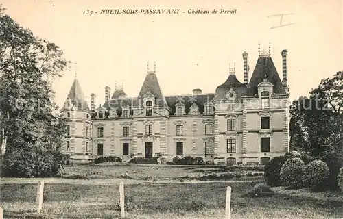 AK / Ansichtskarte Nueil sous Passavant Chateau de Preuil 