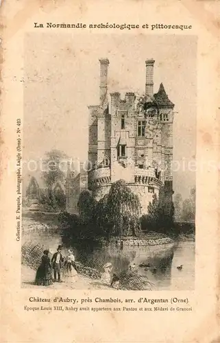 AK / Ansichtskarte Chambois Chateau d Aubry Dessin Kuenstlerkarte Chambois