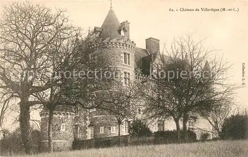 AK / Ansichtskarte Villeveque Chateau Schloss Villeveque