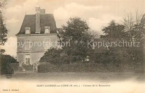 AK / Ansichtskarte Saint Georges sur Loire Chateau de la Benaudiere Schloss Saint Georges sur Loire