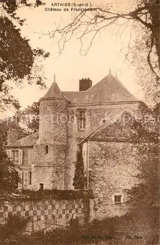 AK / Ansichtskarte Arthies Chateau de Francmesnil Schloss Arthies