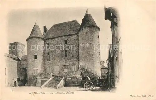 AK / Ansichtskarte Nemours_Seine et Marne Chateau Schloss Nemours Seine et Marne