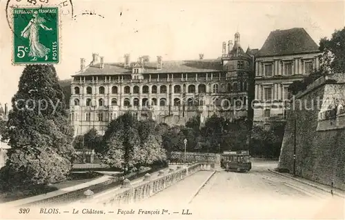 AK / Ansichtskarte Blois_Loir_et_Cher Chateau Facade Francois Ier Schloss Blois_Loir_et_Cher
