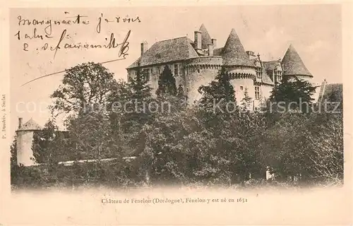 AK / Ansichtskarte Sainte Mondane Chateau de Fenelon Schloss Sainte Mondane