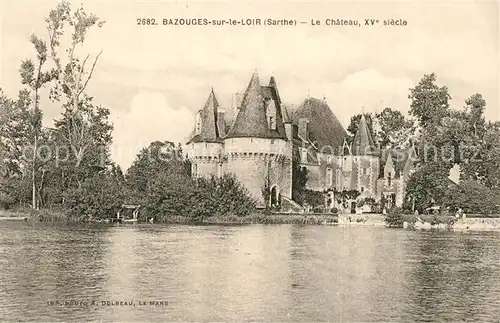 AK / Ansichtskarte Bazouges sur le Loir Chateau XVe siecle Schloss Bazouges sur le Loir