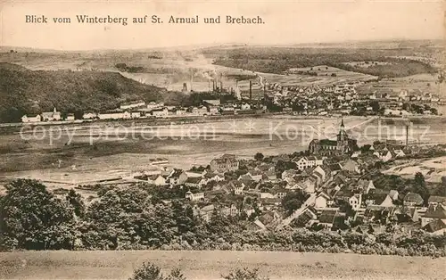 AK / Ansichtskarte Sankt_Arnual Brebach Blick vom Winterberg Sankt Arnual