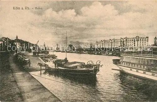 AK / Ansichtskarte Koeln_Rhein Hafen Koeln_Rhein