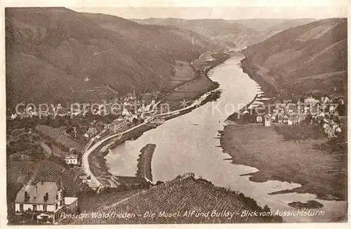 AK / Ansichtskarte Alf_Mosel Blick vom Aussichtsturm Pension Waldfrieden Alf_Mosel
