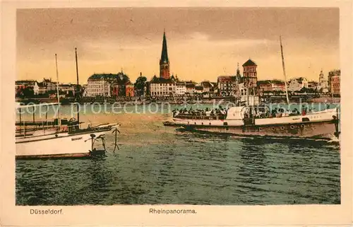 AK / Ansichtskarte Duesseldorf Rheinpanorama Duesseldorf