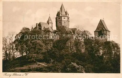 AK / Ansichtskarte Altena_Lenne Burg Altena_Lenne