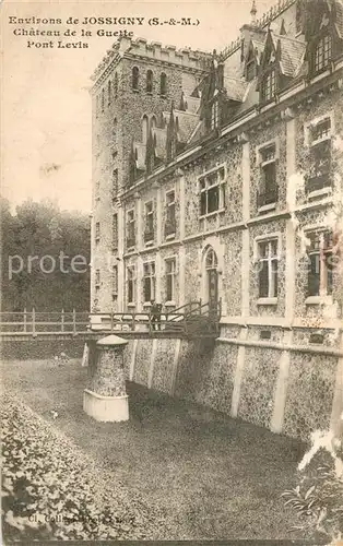 AK / Ansichtskarte Jossigny Chateau de la Guette Pont Levis Schloss Jossigny