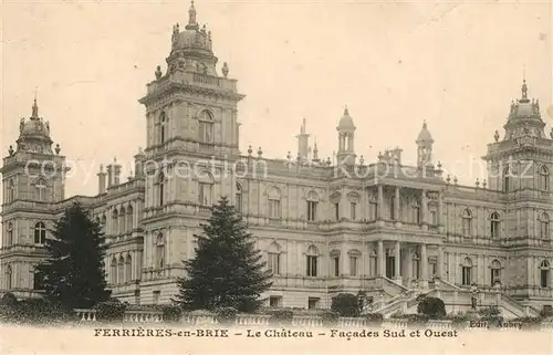 AK / Ansichtskarte Ferrieres en Brie Chateau Schloss Ferrieres en Brie