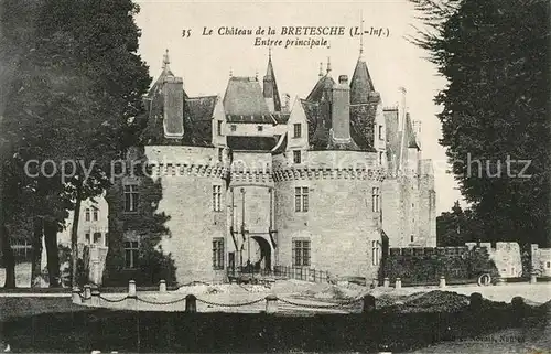 AK / Ansichtskarte Missillac Chateau de la Bretesche Entree principale Missillac