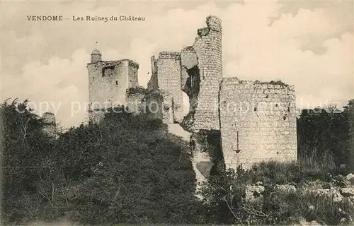 AK / Ansichtskarte Vendome Ruines du Chateau Vendome