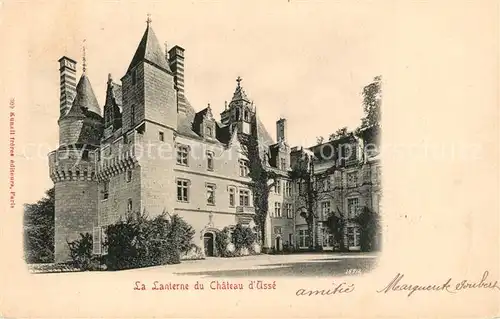 AK / Ansichtskarte Usse_Rigny La Lanterne du Chateau Schloss Usse_Rigny
