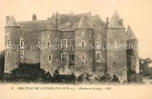 AK / Ansichtskarte Luynes_Indre et Loire Chateau Schloss Luynes Indre et Loire