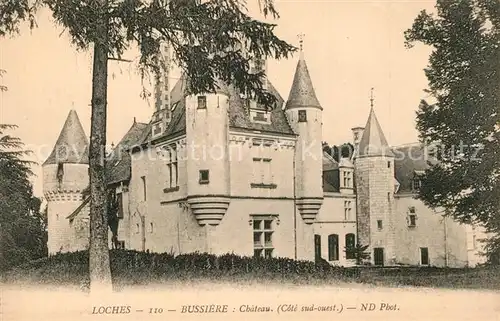 AK / Ansichtskarte Loches_Indre_et_Loire Chateau de la Bussiere Schloss Loches_Indre_et_Loire