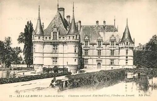 AK / Ansichtskarte Azay le Rideau Chateau National Schloss Azay le Rideau