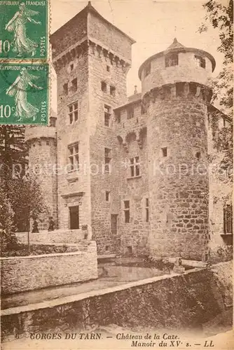 AK / Ansichtskarte Gorges_du_Tarn Chateau de la Caze Manoir du XVe siecle Gorges_du_Tarn