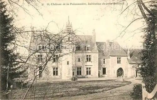 AK / Ansichtskarte Couture sur Loir Chateau de la Poissonniere Schloss Couture sur Loir