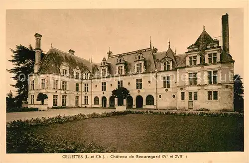 AK / Ansichtskarte Cellettes_Loir et Cher Chateau de Beauregard XVe et XVIIe siecle Schloss Cellettes_Loir et Cher