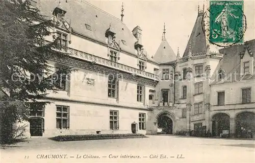 AK / Ansichtskarte Chaumont sur Loire Chateau Cour interieur Schloss Chaumont sur Loire