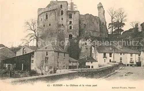 AK / Ansichtskarte Clisson Chateau et le vieux pont Schloss Clisson