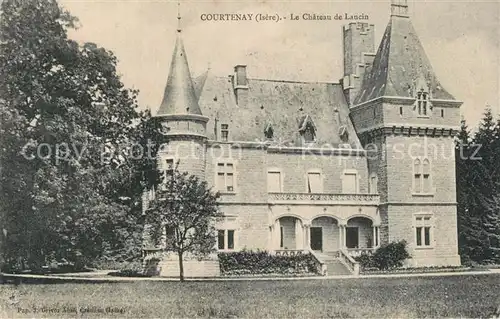 AK / Ansichtskarte Courtenay_Isere Chateau de Lancin Schloss Courtenay Isere