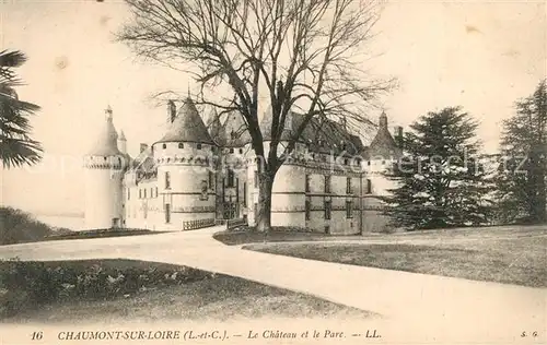 AK / Ansichtskarte Chaumont sur Loire Chateau et le parc Schloss Chaumont sur Loire