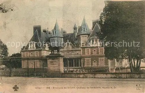 AK / Ansichtskarte Vichy_Allier Chateau de Randan Schloss Vichy Allier