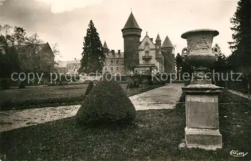 AK / Ansichtskarte Busset Chateau et le jardin francais Schloss Busset