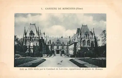 AK / Ansichtskarte Marchais Chateau Schloss Marchais