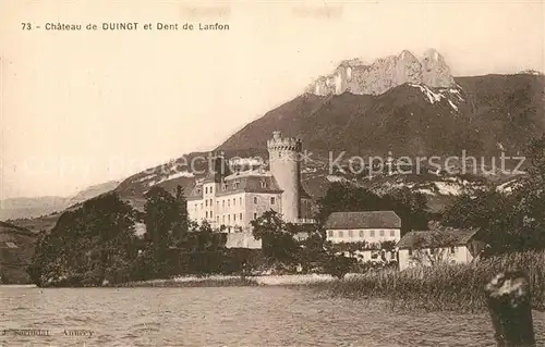 AK / Ansichtskarte Duingt Chateau et Dent de Lanfon Duingt