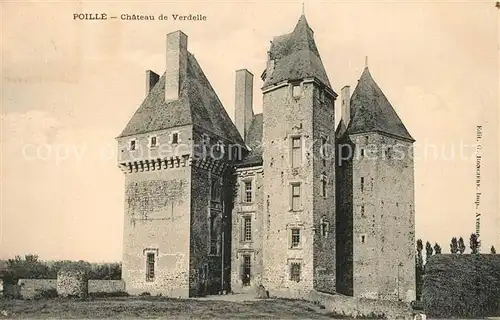 AK / Ansichtskarte Poille sur Vegre Chateau de Verdelle Schloss Poille sur Vegre