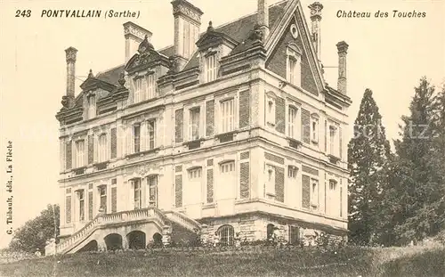 AK / Ansichtskarte Pontvallain Chateau des Touches Pontvallain