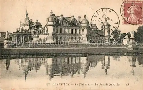 AK / Ansichtskarte Chantilly_Oise Chateau Facade Nord Est Schloss 