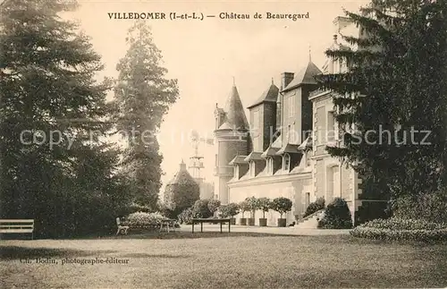 AK / Ansichtskarte Villedomer Chateau de Beauregard Schloss Villedomer