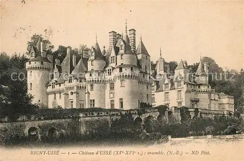 AK / Ansichtskarte Rigny Usse Chateau d Usse Schloss Rigny Usse