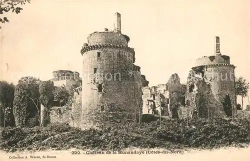 AK / Ansichtskarte Pledeliac Ruines du Chateau de la Hunaudaye Schloss Ruinen Pledeliac