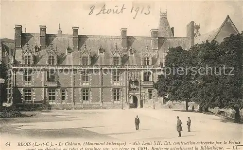 AK / Ansichtskarte Blois_Loir_et_Cher Chateau Aile Louis XII Monument historique Schloss Blois_Loir_et_Cher