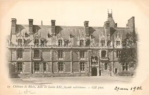 AK / Ansichtskarte Blois_Loir_et_Cher Chateau Aile de Louis XII Schloss Blois_Loir_et_Cher