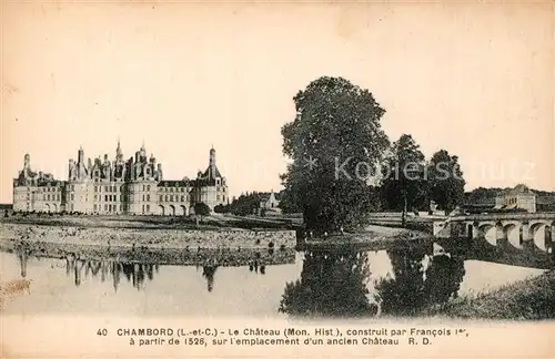 AK / Ansichtskarte Chambord_Blois Chateau Monument Historique Schloss Chambord Blois