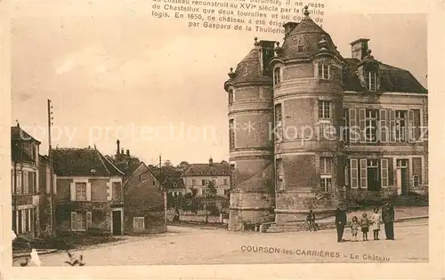 AK / Ansichtskarte Courson les Carrieres Chateau Schloss Courson les Carrieres