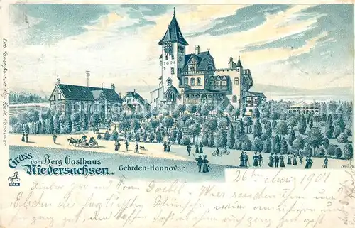 AK / Ansichtskarte Gehrden_Hannover Berg Gasthaus Niedersachsen Gehrden Hannover