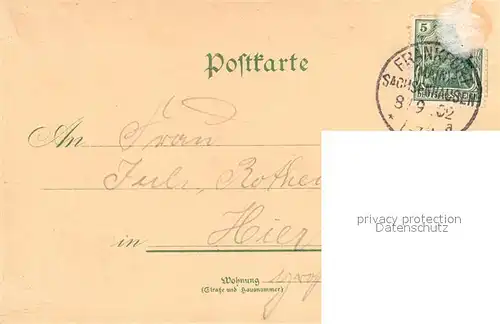 AK / Ansichtskarte Frankfurt_Main Goetheruhe Frankfurt Main